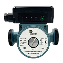 Насос циркуляционный Wester WPE 25-60М 130 мм без гаек