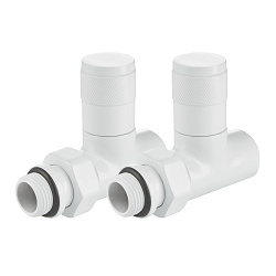 Комплект для радиаторов 1/2" прямой белый PIANO RTE 56.0010  Royal Thermo  