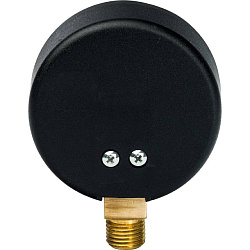 Манометр ¼" 4 бар Ду 63 нижнее подключение с указателем предела STOUT