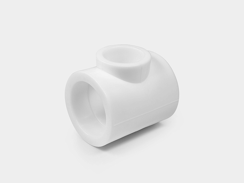 Тройник 90/63/90 ППР белый Контур