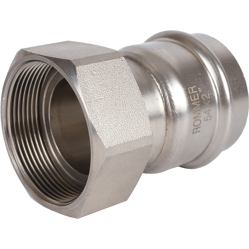 Переходник 28х1 НГ ВПр-ВР из нержавеющей стали прессовой Rommer 