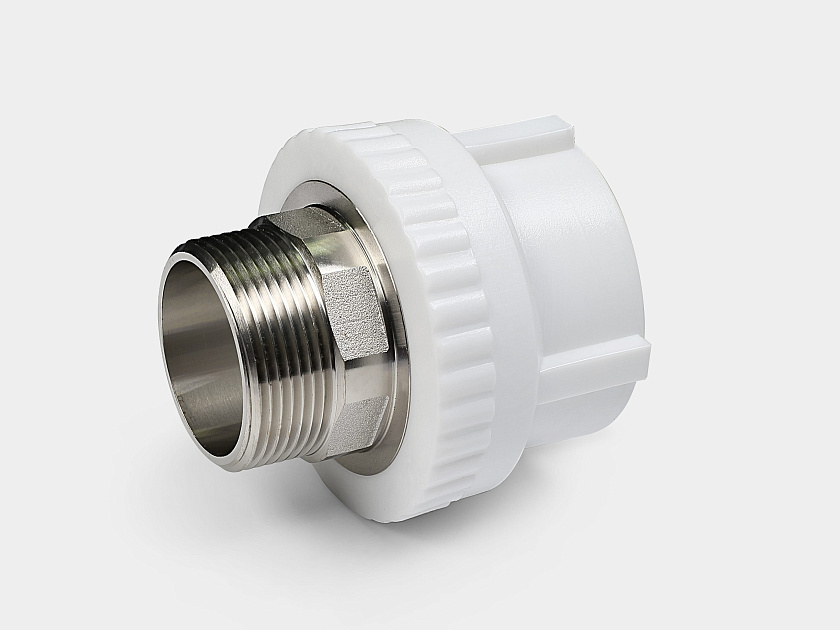 Переход 50х11/2" НР ППР белый Контур