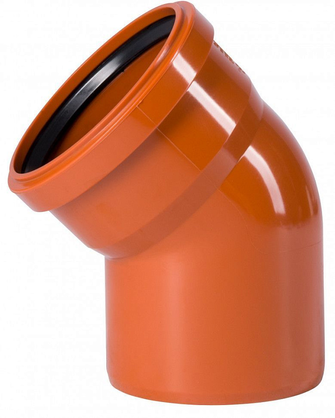 Отвод канализационный 110/15 оранжевый Ostendorf  