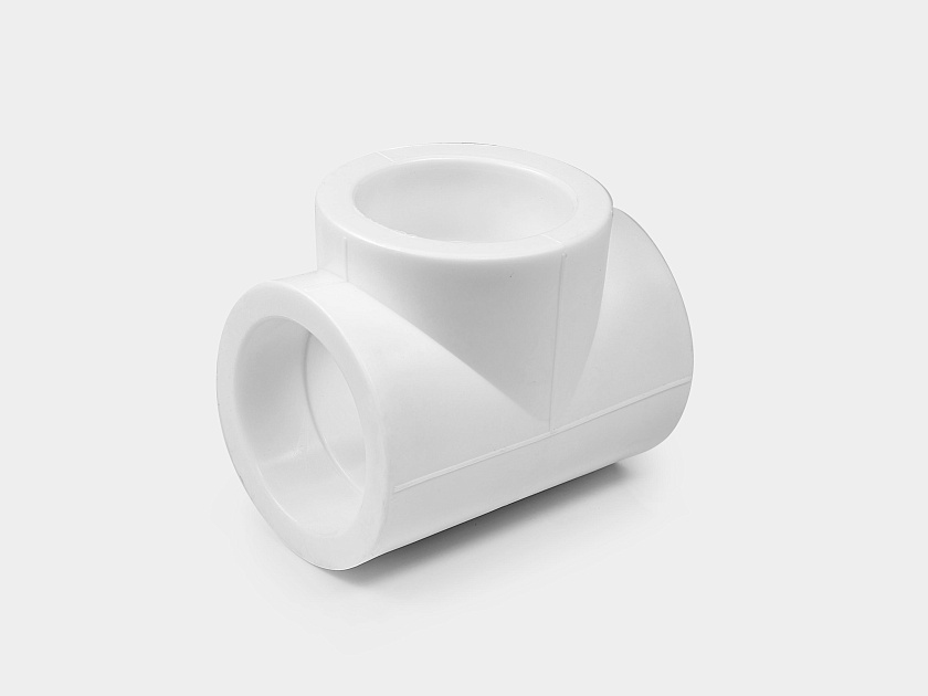 Тройник 63 ППР белый Контур