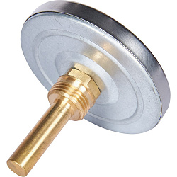 Термометр бим. 1/2"  Ду80 120С с погружной гильзой 50мм ROMMER