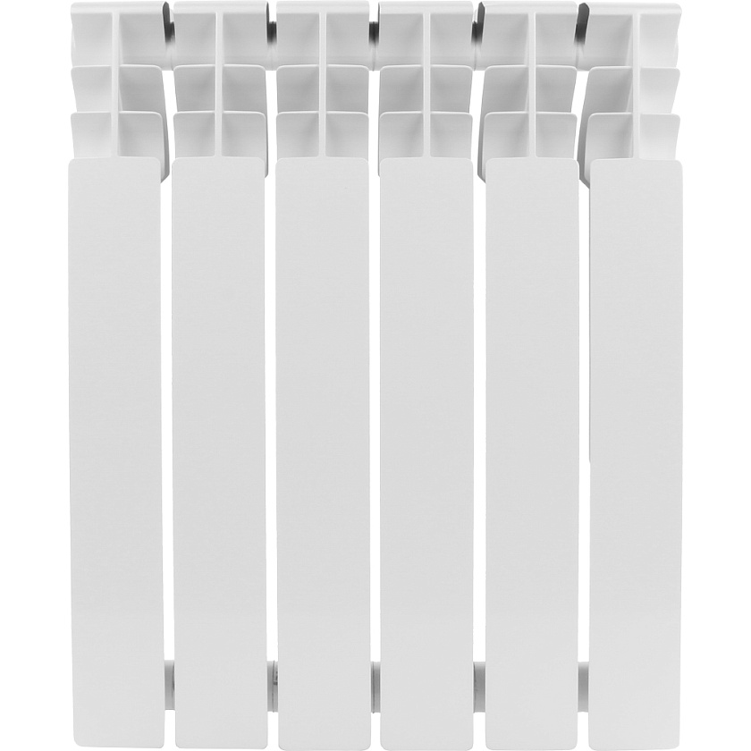 Радиатор алюминиевый Rommer Plus 500 6 секций RAL9016