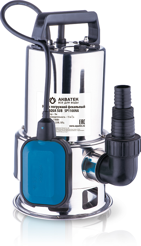 Насос фекальный SP750NA (нерж. корпус) 8/225 Акватек