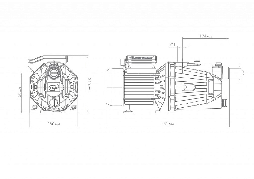 Насос ДЖАМБО 70/50 Ч (2.0) Джилекс 