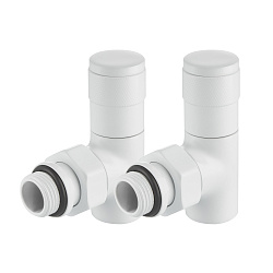 Комплект для радиаторов 1/2" угловой белый PIANO RTE 56.0012  Royal Thermo  