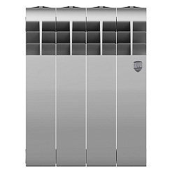 Радиатор биметаллический BiLiner 350/4 секции серебро ROYAL THERMO
