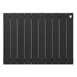 Радиатор биметаллический PIANOFORTE 500/10 секций черный ROYAL THERMO