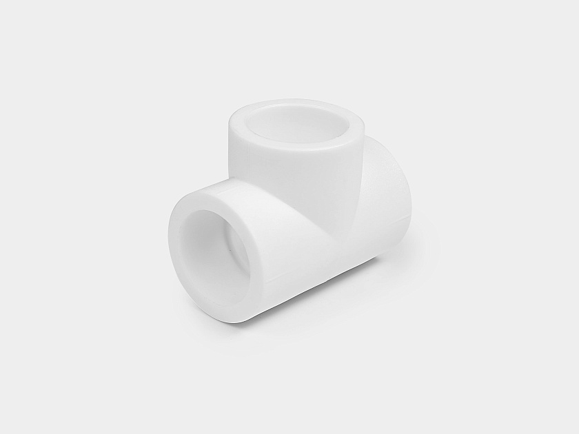 Тройник 40 ППР белый Контур