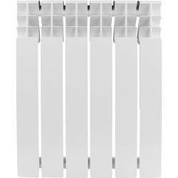 Радиатор алюминиевый Rommer Plus 500 6 секций RAL9016