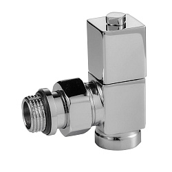 Комплект для радиаторов 1/2" угловой хром CUBE RTE 56.002 Royal Thermo (2шт) 