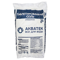 Соль таблетированная NaCI (25кг)