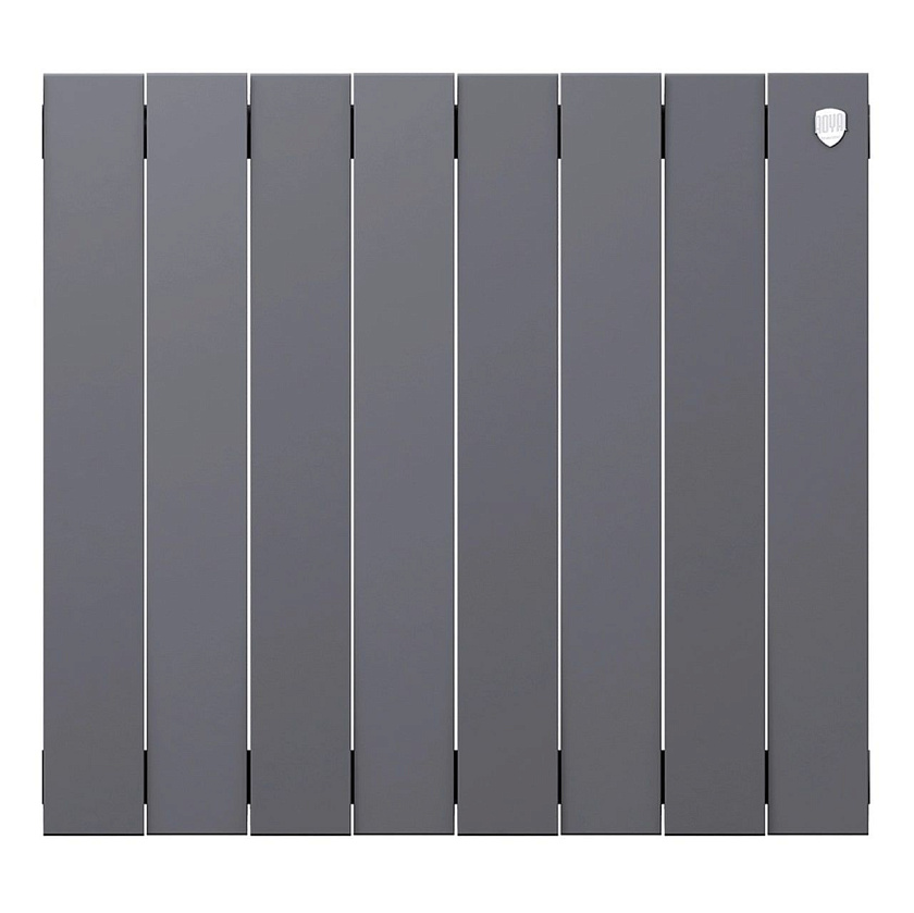 Радиатор биметаллический PIANOFORTE 500/8 секций серебро ROYAL THERMO