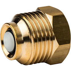 Термоманометр 1/2" 4 бар Ду80 120С нижнее подключение с запорным клапаном STOUT