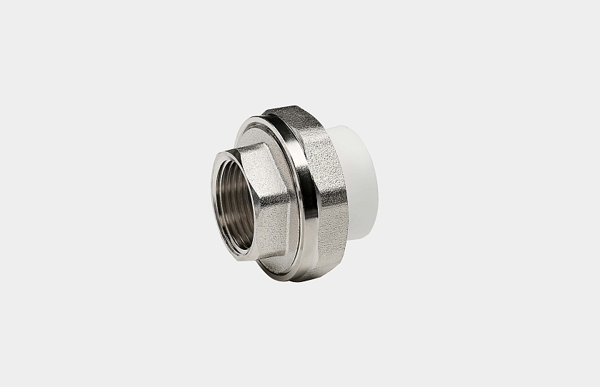 Резьбовое соединение ВР 32х1 усил ППР белый Контур