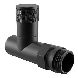 Комплект для радиаторов 1/2" прямой черный PIANO RTE 56.0011 Royal Thermo  