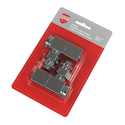 Комплект для радиаторов 1/2" угловой хром CUBE RTE 56.002 Royal Thermo (2шт) 