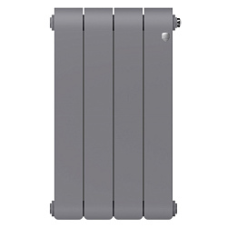 Радиатор биметаллический Infinity 500/4 секций серебро Silver Satin Royal Thermo