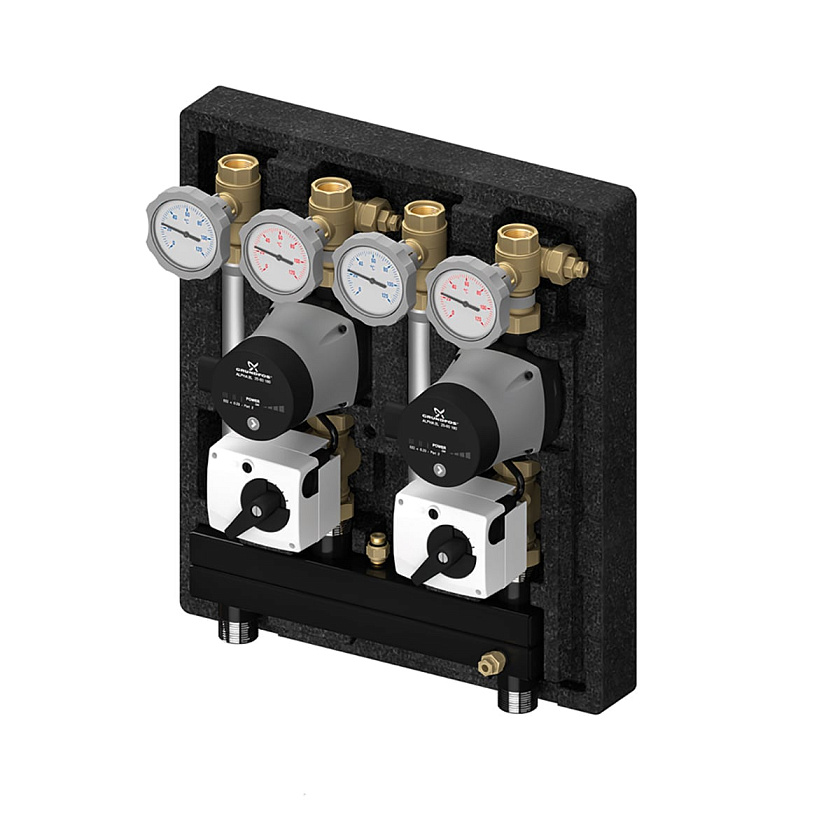 Насосно-смесительный модуль Kombimix 2MK без насосов и сервоприводов Meibes 