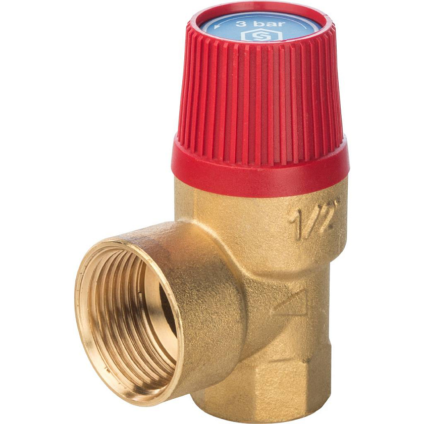 Клапан предохранительный 1/2″ 2,5 бар STOUT 