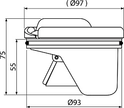 Гидрозатвор комбинированный SMART APV0020 ALCAPLAST 