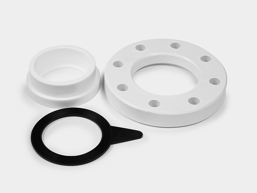 Фланцевое соединение 90 ППР белый Контур