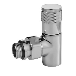 Комплект для радиаторов 1/2" угловой хром  PIANO RTE 50.028  Royal Thermo 