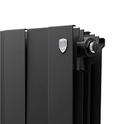 Радиатор биметаллический PIANOFORTE 500/12 секций черный ROYAL THERMO