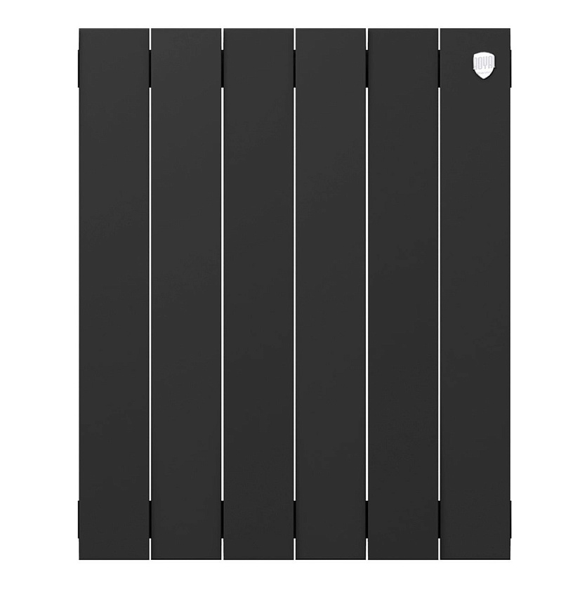 Радиатор биметаллический PIANOFORTE 500/6 секций черный ROYAL THERMO