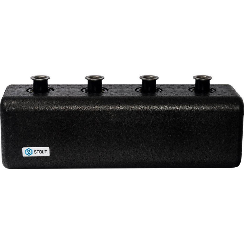 Коллектор 2 вых стальной DN 25 с гидравлическим разделителем STOUT