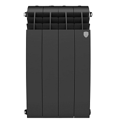 Радиатор биметаллический BiLiner 500/4 секции черный ROYAL THERMO
