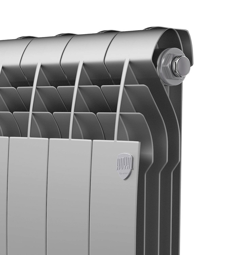 Радиатор биметаллический BiLiner 350/4 секции серебро ROYAL THERMO