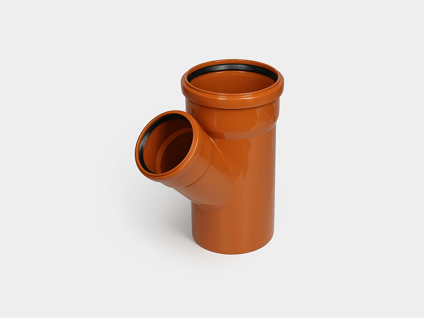 Тройник канализационный 160/110/45 оранжевый Контур ПОД ЗАКАЗ
