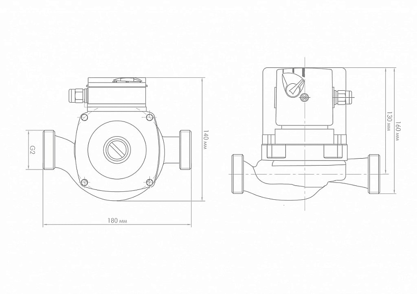 Насос циркуляционный 32/80-180 с гайками Циркуль Джилекс 