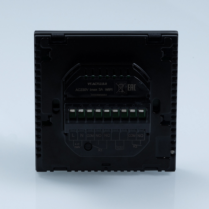 Комнатный WIFI-хронотермостат (черный)   