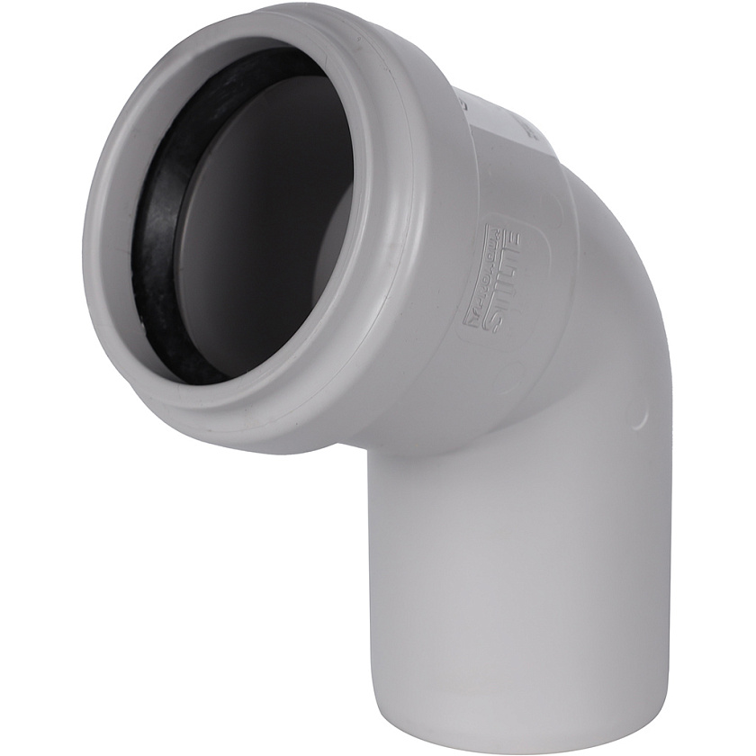 Отвод 58/67 для бесшумной канализации из ПП STOUT  