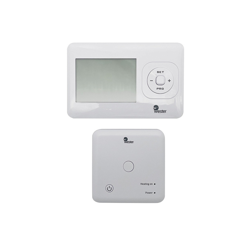 Термостат комнатный RT02PRF сенсорный радио програм. с ЖК дисплеем Wester