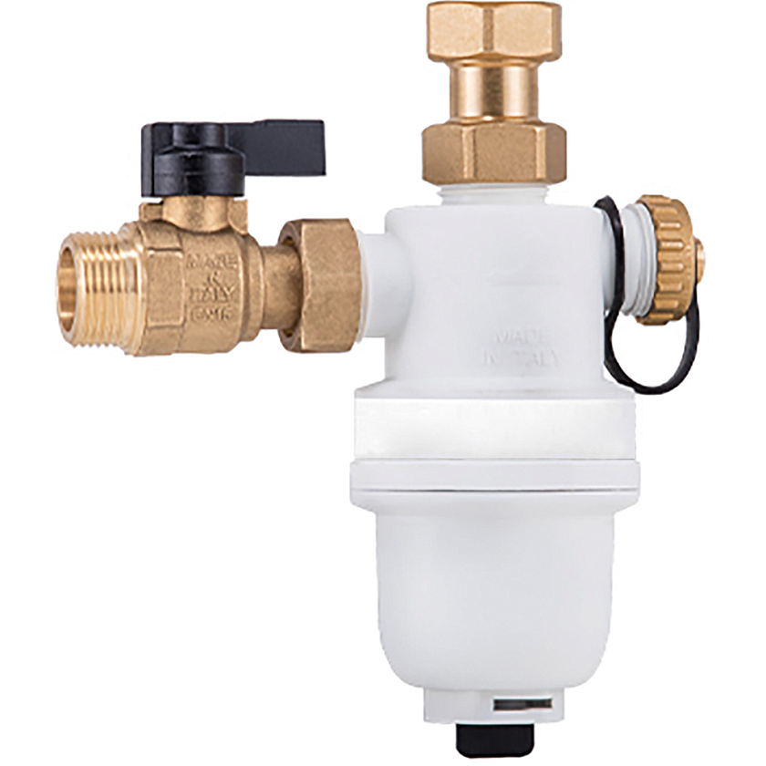 Фильтр 3/4" шламоотделитель с магнитом для настенных котлов STOUT 