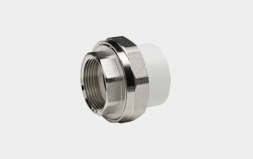 Резьбовое соединение ВР 40х11/4 усил. ППР белый Контур 