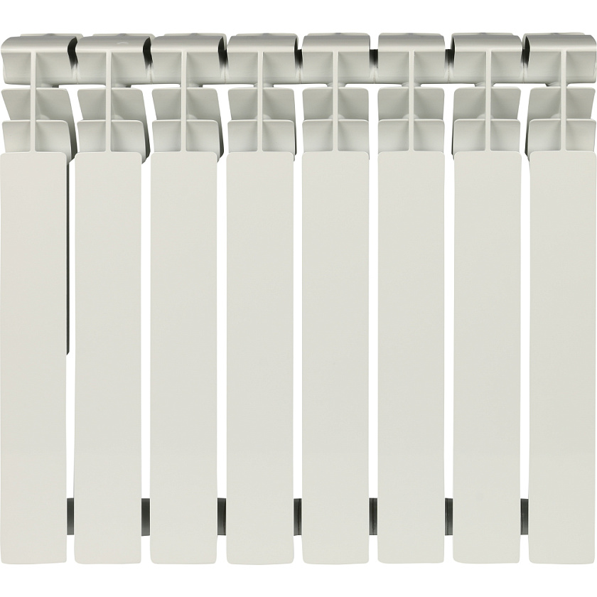 Радиатор алюминиевый Rommer Plus 500 8 секций RAL9016