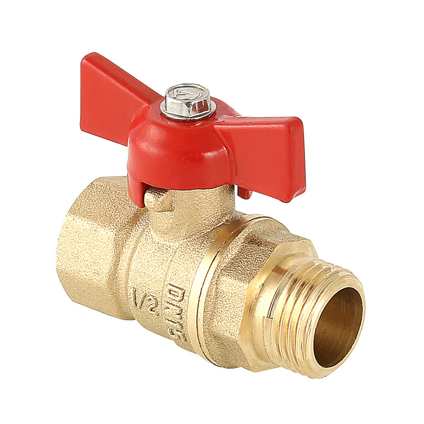 Кран шаровый 1/2'' в/н, ручка бабочка,   Стандарт латун 