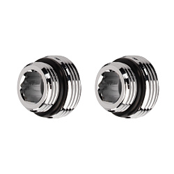 Набор евроконусы 15 мм*3/4" для приборной трубки (2шт) + адаптеры резьбовые 1/2х3/4 (2шт) + отражатели (2 шт) Хром Royal Thermo