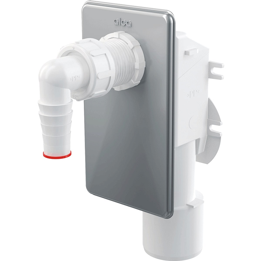 Сифон для стиральной машины Alcaplast APS3 под штукатурку, нержавеющая сталь