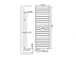 Радиатор биметалл PIANOFORTE TOWER/Noir Sable 500/22 секц. Royal Thermo 