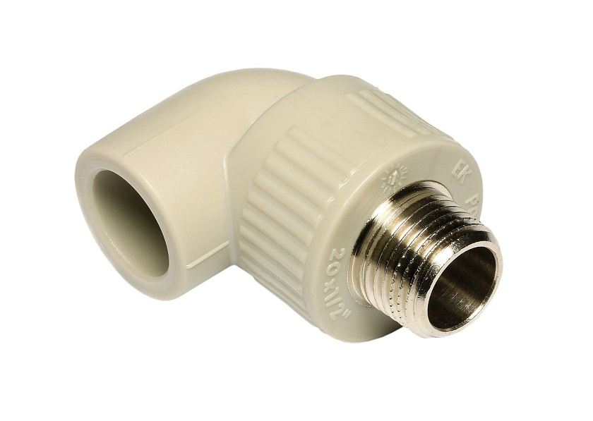 Колено 20х1/2" НР Wavin Ekoplastik