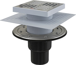 Трап 150/150/50/75 верт. ALCAPLAST