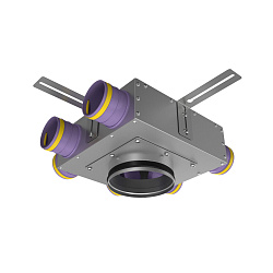 Коллектор KVF 125/125/90x6 металлический проходной на 6 выходов Provent